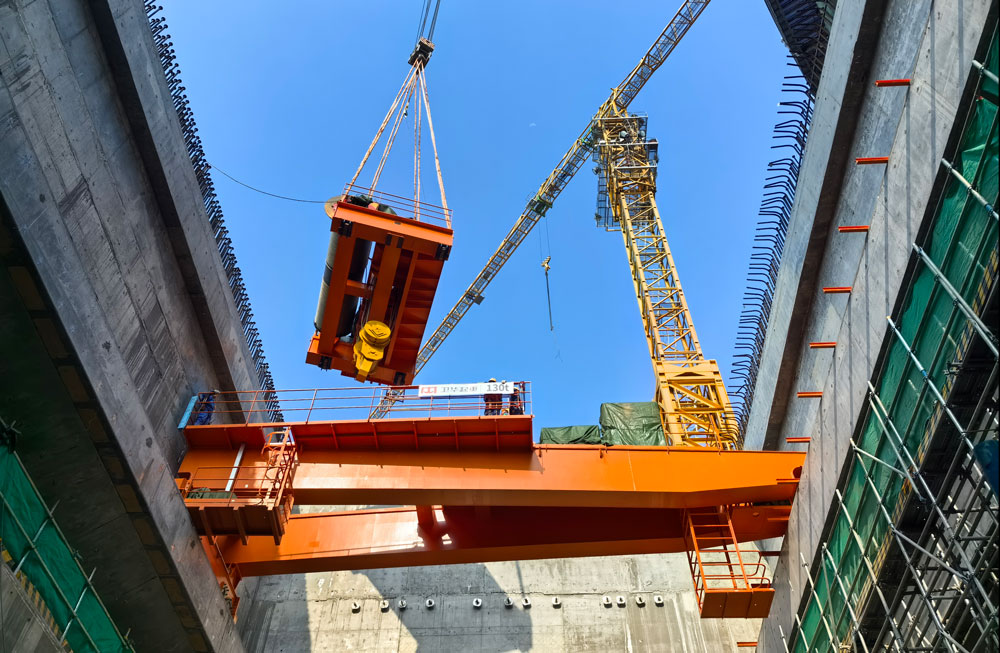 近日，中國華能昌江核電二期項目一派繁忙景象，工作人員開足馬力搶進度、忙生產，穩步有序推進項目建設。